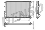 DRM23110 Chladič, chlazení motoru DENSO