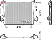 DRM23113 Chladič, chlazení motoru DENSO