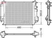 DRM23117 DENSO chladič motora DRM23117 DENSO