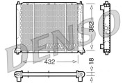 DRM24004 Chladič, chlazení motoru DENSO