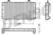 DRM25001 DENSO chladič motora DRM25001 DENSO