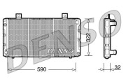 DRM25003 DENSO chladič motora DRM25003 DENSO