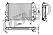 DRM25011 DENSO chladič motora DRM25011 DENSO