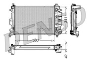 DRM25012 DENSO chladič motora DRM25012 DENSO