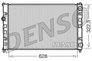 DRM26009 Chladič, chlazení motoru DENSO