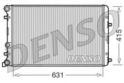 DRM27004 Chladič, chlazení motoru DENSO