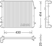 DRM27006 Chladič, chlazení motoru DENSO