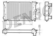 DRM32003 Chladič, chlazení motoru DENSO
