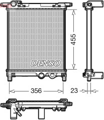 DRM32036 Chladič, chlazení motoru DENSO