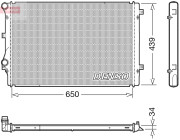 DRM32041 Chladič, chlazení motoru DENSO