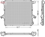 DRM32052 DENSO chladič motora DRM32052 DENSO