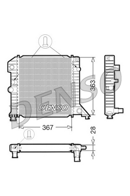 DRM33020 DENSO chladič motora DRM33020 DENSO