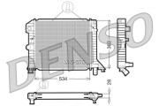 DRM33021 DENSO chladič motora DRM33021 DENSO