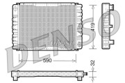 DRM33030 DENSO chladič motora DRM33030 DENSO