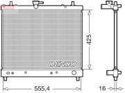 DRM35006 DENSO chladič motora DRM35006 DENSO