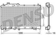 DRM36009 DENSO chladič motora DRM36009 DENSO