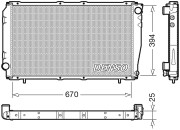 DRM36016 DENSO chladič motora DRM36016 DENSO