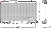 DRM36018 DENSO chladič motora DRM36018 DENSO