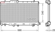 DRM36019 DENSO chladič motora DRM36019 DENSO