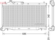 DRM36023 DENSO chladič motora DRM36023 DENSO