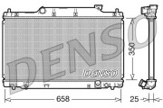 DRM40007 Chladič, chlazení motoru DENSO