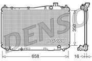 DRM40009 Chladič, chlazení motoru DENSO