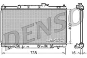 DRM40012 DENSO chladič motora DRM40012 DENSO