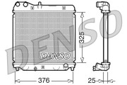 DRM40015 DENSO chladič motora DRM40015 DENSO