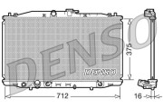 DRM40022 Chladič, chlazení motoru DENSO