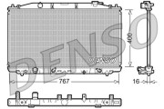 DRM40025 Chladič, chlazení motoru DENSO