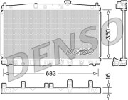 DRM40032 DENSO chladič motora DRM40032 DENSO