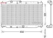 DRM40043 DENSO chladič motora DRM40043 DENSO