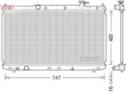 DRM40049 Chladič, chlazení motoru DENSO
