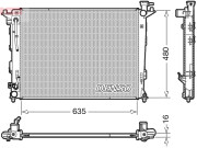 DRM41005 Chladič, chlazení motoru DENSO