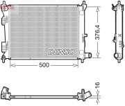 DRM41017 Chladič, chlazení motoru DENSO