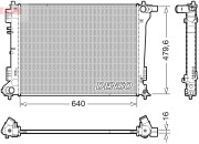 DRM41019 Chladič, chlazení motoru DENSO