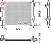 DRM41022 DENSO chladič motora DRM41022 DENSO