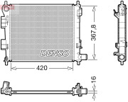 DRM41025 DENSO chladič motora DRM41025 DENSO