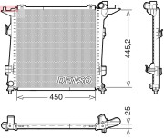 DRM43006 DENSO chladič motora DRM43006 DENSO