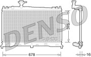 DRM44027 Chladič, chlazení motoru DENSO