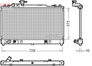 DRM44029 DENSO chladič motora DRM44029 DENSO