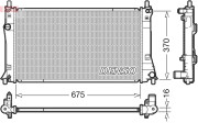 DRM44035 Chladič, chlazení motoru DENSO