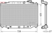 DRM44041 DENSO chladič motora DRM44041 DENSO