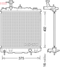 DRM45041 Chladič, chlazení motoru DENSO