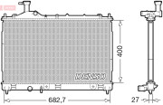 DRM45042 DENSO chladič motora DRM45042 DENSO
