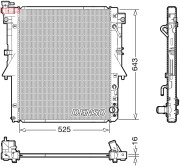 DRM45055 DENSO chladič motora DRM45055 DENSO