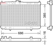 DRM46034 Chladič, chlazení motoru DENSO