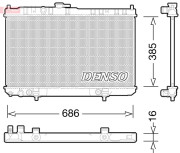DRM46035 DENSO chladič motora DRM46035 DENSO
