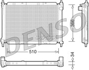 DRM46037 DENSO chladič motora DRM46037 DENSO