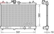 DRM46040 Chladič, chlazení motoru DENSO